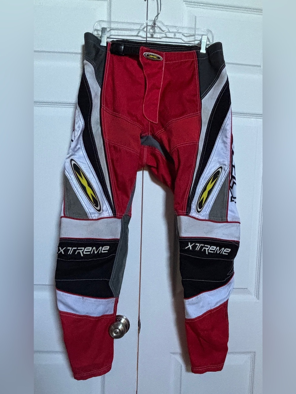 Xtreme Excel Motocross Pants Men’s 34 Red Black White MX Dirt Bike Racing Gear